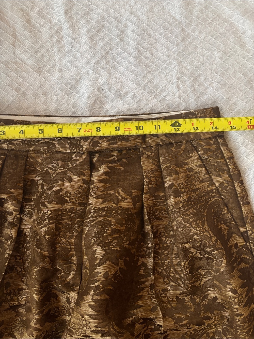 MaxMara Metallic Brown Brocade Trousers - Picture 6 of 8